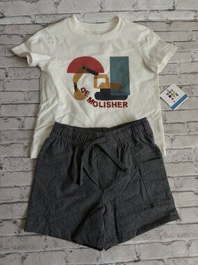 Novogratz Boys 2 Piece Short And Shirt Size 12mo NWT